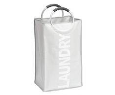 Wenko Wäschesammler Stone - Wäschekorb, Fassungsvermögen: 44 l, 34 x 54 x 24 cm, beige