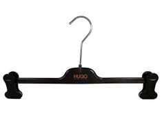 Hugo BOSS Clipbügel für Hosen, Klammerbügel, 37cm, schwarz, 10 Stück