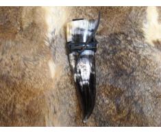 Trinkhorn ca. 100 - 190 ml inkl. Gürtelhalter aus Leder 0,1 -0,19l