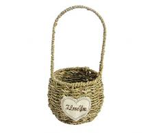 Garten Wasser Schmiedeeisen Vase Blume eingesetzt Kreative Arbeitsplatte Vase Blumentopf Blume Korb Rattan Handwerk für H.ome Gartendekor