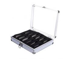 PinbinyeeWatch Box 12 Ziffern Aluminium Box Uhrenbox Uhrenbox Schmuckbox Schmuckbox