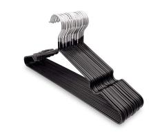 Keplin Kleiderbügel aus Metall, platzsparend, gummibeschichtet, robust, hochwertig, 20 Stück
