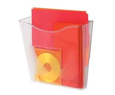 unknow Wandmagazinhalter, Kunststoff Magazin Halter Plexiglas Kunststoff Zeitungsständer Prospekthalter-Clear 24x3.5x25.3cm (9x1x10inch)