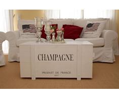 Holzkiste Truhe Couchtisch Beistelltisch Vintage shabby chic Landhaus Massivholz weiss
