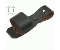 Triuso Hammerhalter- Leder- fest vernietet für Ledergürtel für Zimmerer Dachdecker Werkzeugtasche Werkzeughalter Gürtelhalter Hammerschlaufe Werkzeuggürtel