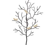 Kare Design Wandgarderobe Ants On A Tree Klein, Garderobe im Baum Design, Baum mit Ameisen in Gold, Accessoire für das Wohnzimmer (H/B/T) 63x43x6cm