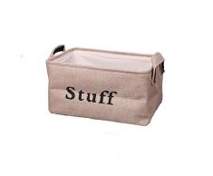 Depory Große Spielzeugkiste Spielzeug Aufbewahrungskiste Spielzeugbox Jute faltbar Aufbewahrungsbox (20 Zoll)