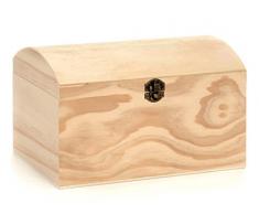 Glorex Holz-Schatztruhe, Natur, 26 x 17,5 x 16 cm