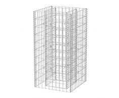 vidaXL Gabionen-Pflanzkorb Stahl 50 x 50 x 100 cm