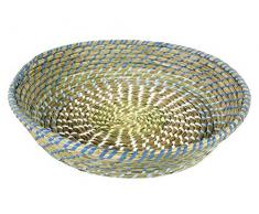 itsisa Aufbewahrungskorb Maritim 45x10 cm - Korbschale, Dekoschale, Obstkorb, Brotkorb