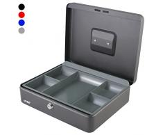 HMF 10130-02 Geldkassette 30 x 24 x 9 cm, schwarz