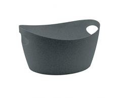 Koziol Utensilo Bottichelli M, Bottich, Korb, Organizer, Aufbewahrung, Thermoplastischer Kunststoff, Organic Deep Grey, 4.5 L, 5732673
