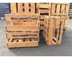 6er Set neue Weinkiste - Ideal als Wandregal / Bücherregal / Schuhregal