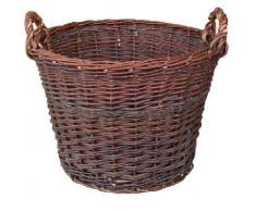 Beste Angebote Weidenkorb 7-GRÖßE Kaminholzkorb Kartoffelkorb Obstkorb Füllkorb Kiepe Gartenkorb (Ø 40 cm)