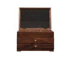 Schmuckkästen Schmuckschatullen 3 Schichten Große Kapazität Schmuck Organizer Holz Mit Spiegel Vielseitig Schmuck Vitrine TZXSHO