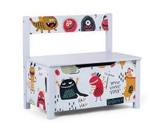 Baby Vivo Spielzeugkiste Spielzeugtruhe Aufbewahrungsbox Kinderzimmer Sitzbank Kindersitztruhe mit langsam schließendem Deckel