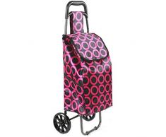 NSDFG Wagen Warenkorb-Wagen, Mobile, Faltbare, Trolley, Lebensmittelgeschäft, Essen Treppen Korb, Maximale Last 31.8KG