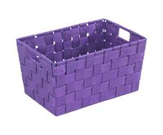 WENKO 19879100 Aufbewahrungskorb Adria S Lila - Badkorb, Polypropylen, 30 x 15 x 20 cm
