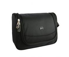 XY Life Kulturbeutel Kulturtasche Kosmetiktasche kosmetikbeutel Waschtasche Waschbeutel Zum Aufhängen Hängen Outdoor Camping Sport Reise Tasche Beutel, für Damen Herren Männer, Schwarz