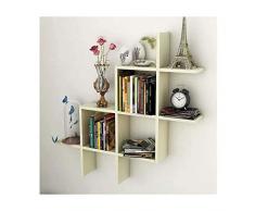 TD Creative-Massivholz-Wand Magazine Rack/Magazin Zeitungsständer Wandmagazinhalter Montiert Prägnant (Color : White Maple)