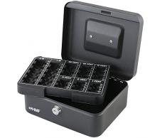 HMF 308-02 Geldkassette Euro-Münzbrett 20 x 16 x 9 cm, schwarz