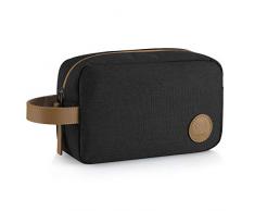 GAGAKU Kulturbeutel Wasserdicht Reise Kulturtasche Herren Waschtasche Klein für Outdoor Sport - Schwarz