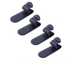 Vosarea 4 STÜCKE Klebstoff Regenschirm Haken Kleiderbügel Halter für Auto Auto Home (Schwarz)