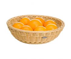 Saleen Korb-Schale, Gastrotauglich, Rund, Durchmesser: 29 cm, Kunststofffaser, Hellbeige, 02051930101