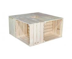 Vintage-Möbel24 GmbH 4er Set helle Apfelkiste - Obstkiste - Holzkiste Natur unbehandelt 50x40x30cm