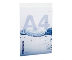 VITAdisplays®,B00FJ4A9IARademacher110, Bürobedarf & Schreibwaren › Büromaterial › Schreibtischzubehör & Ablage › Zeitschriften Wandhalter, DIN A4, 21 × 29,7 cm, Transparent