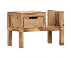 vidaXL Sheesham-Holz Massiv Zeitschriftenständer Zeitungsständer Beistelltisch Magazinständer Zeitschriftenhalter Holzschrank 58x30x40cm