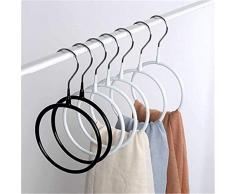 Hava Kolari Schalbügel im 10er Set, für die organisierte Aufbewahrung von Schals und Tüchern in Ihrem Kleiderschrank - ideal als Schalhalter und Schalorganizer (Weiß)