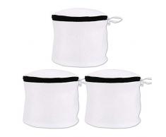 flintronic BH-Wäschebeutel, Wiederverwendbare Wäschesack mit Reißverschluss, für BHS, Kleidung, Socken, und Baby Kleidung Usw, 3er Set - Schwarze