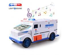 BANGBANGSHOP Bangangshop Kreative Securi Auto Spardose Spardose Spardose Spardose LKW Spielzeug Geldkassette für Kinder Digital Password Spardose Kindersicherung Auto Spielzeug mit beweglichen Rädern