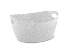 Koziol Zuber Bottichelli L, Korb, Utensilo, Bottich, Thermoplastischer Kunststoff, Organic Grey, 15 L, 5730670