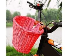 Onlyonehere Fahrradkorb, Fahrradkorb Aus Weide, Korb,Fahrrad Korb Vorne Gewebter Fahrradkorb Vorne Lenker Rattan Korb Für Jungen/Mädchen Fahrrad