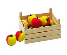 Goki 51665 - Kaufläden und Zubehör - Äpfel, Obstkiste