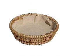 dewdropy Brotkorb, Welche Rattankorb Obstbrotkorb Tablett Gewebter Aufbewahrungskorb Mit Stoff, Einkommen Esstisch Küchenbedarf