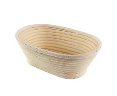 Ovaler Rattan-Brotkorb ， Brotfermentationskorb ， Prüfkorb Natürliche Rattanschale Für Die Fermentation Und Das Formen Von Europäischem Brot.