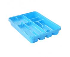 Axentia 232027 Besteckkasten mit verschiebbarem Einsatz(Farblich sortiert)