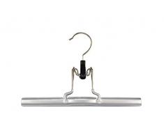 MAWA 0130015052 10 x Hosenspanner Hosenbügel. SKINfriedly anti-Rutschsilber 26 cm