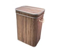 osoltus Bambus Nature Grau Wäschesortierer Wäschebox Camps Bay in 3 Größen (1 Fach)