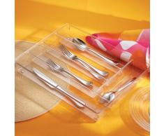 InterDesign 53930EU Linus Besteckkasten, transparent