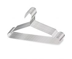 puersit 50 Piece Edelstahl Kleiderbügel 43,2 cm Metall Kleiderbügel, Hosenbügel, Kleiderbügel, Robuster Metall Draht Kleiderbügel (50)