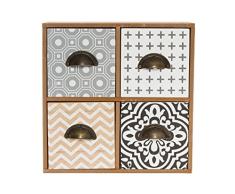 elbmöbel Minikommode kleine Kommode Holz Retro Design Schmuckkommode