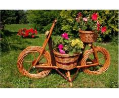 Fahrrad, Motorrad aus Korbgeflecht, 70 cm, Rattan, Weidenkörbe, bepflanzen möglich, Fahrrad, Bike, Gartendeko, Pflanzkasten, Blumenkasten, Pflanzhilfe, Pflanzcontainer, Pflanztröge, Pflanzschale, Rattan, Weidenkorb, Pflanzkorb,