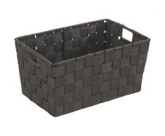 WENKO 19881100 Aufbewahrungskorb Adria S Braun - Badkorb, Polypropylen, 30 x 15 x 20 cm