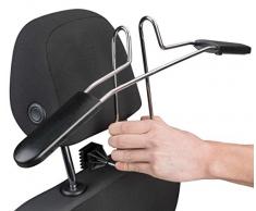 Walser 30331 Autokleiderbügel, Kleiderbügel für PKW, KFZ Reisebügel, Kopfstützen Kleiderbügel, schwarz