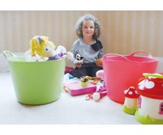 Decco Ltd Tubtrug Gartenkorb, flexibel, groß, 38 l L blau