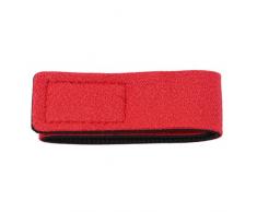 Jixing Angelrute Gürtel Krawatten Stretchy Magie Köder Rod-Bügel-Halter Fishing Tie Tasche Zubehör Tackle Spinning Casting, Rot, 25 * 3cm